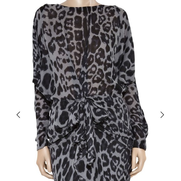 By Malene Birger Duality leopard wool blend dress - Picture 6 of 7